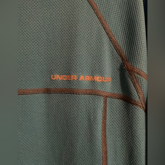 Under Armour Loose, all season, 1/4 zip pullover, size Medium, turquoise blue - Picture 4 of 6